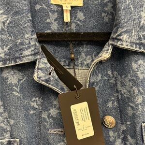 Rag & Bone Blue Floral Denim Jacket